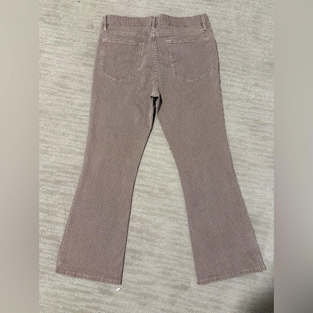 Frame Denim Houndstooth Pattern Crop Mini Boot Pants - Picture 3 of 6